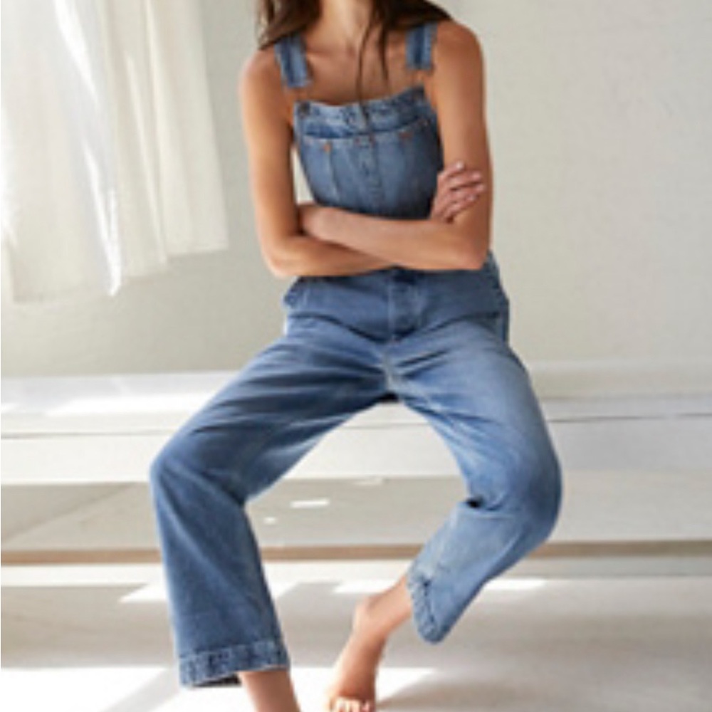 Free People Boyfriend Overall - blue bell